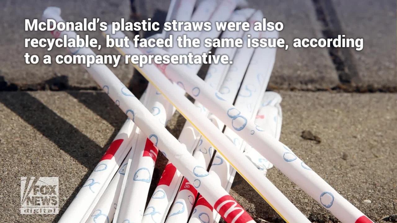 McDonald's new paper straws expose problems with U.K. recycling operations
