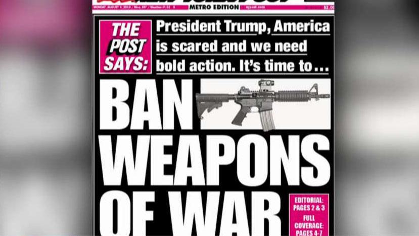 The New York Post urges President Trump to 'ban weapons of war'