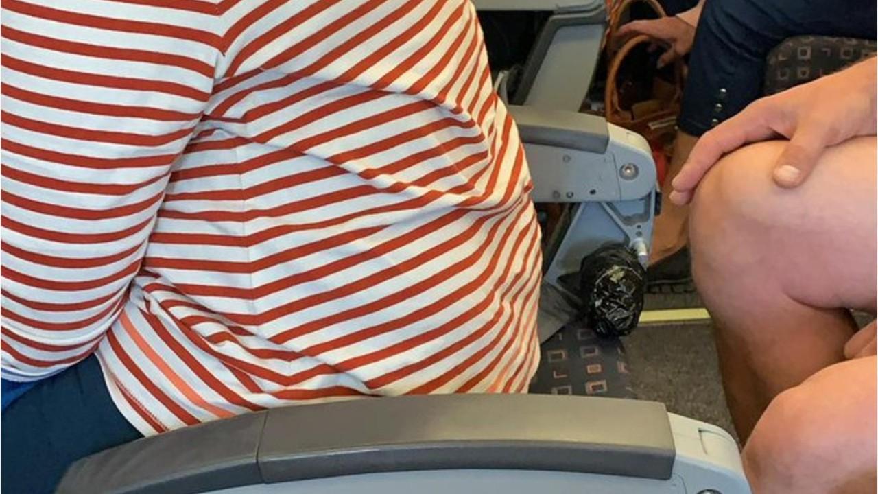 EasyJet says viral photo of passenger sitting in 'backless' seat is not what it appears