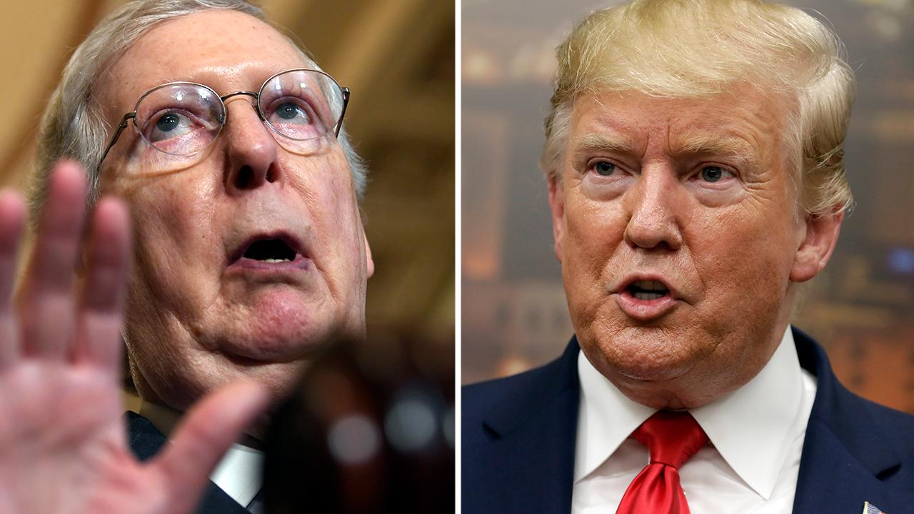 Trump campaign stands with McConnell after Twitter locks account over protest video