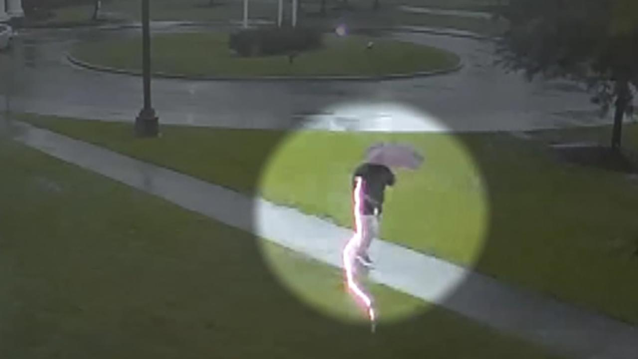 Man almost struck by lightning during storm in South Carolina