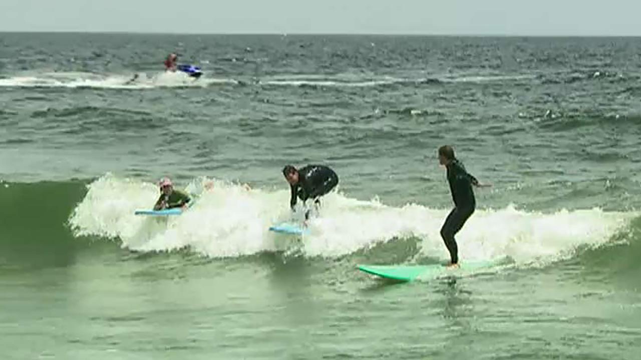 'Fox & Friends' goes surfing on the Jersey Shore