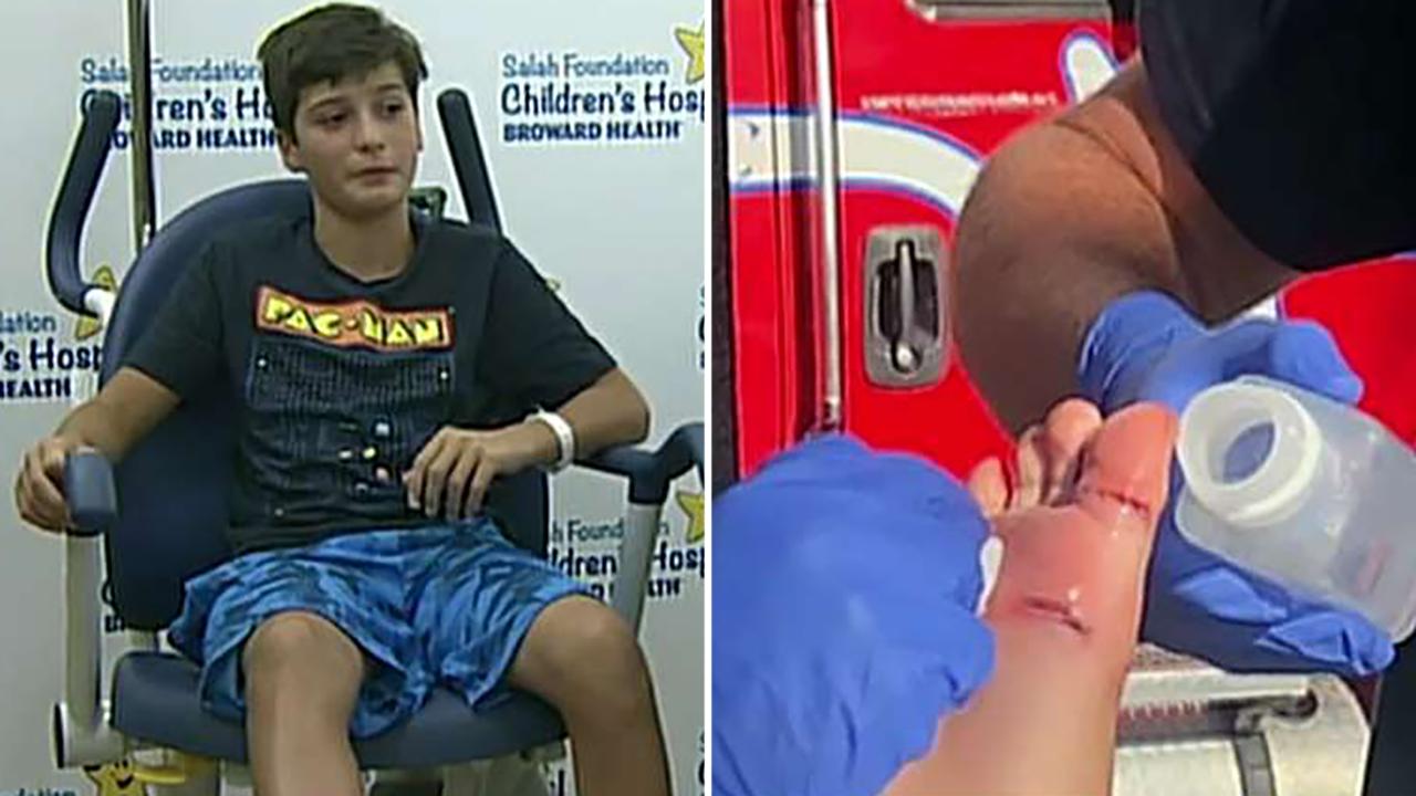 11-year-old bit by shark on Florida beach