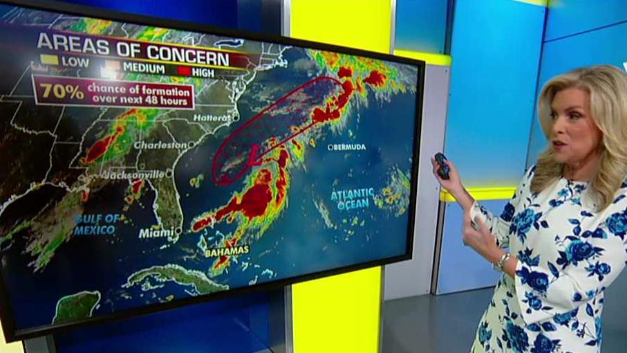 National forecast for Monday, August 26