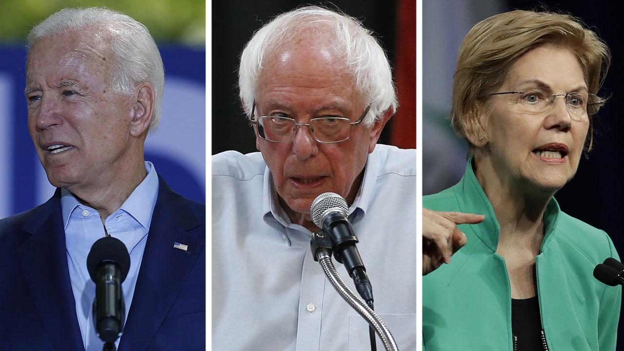 Biden campaign pushes back after new poll shows former vice president in three-way tie with Sanders, Warren