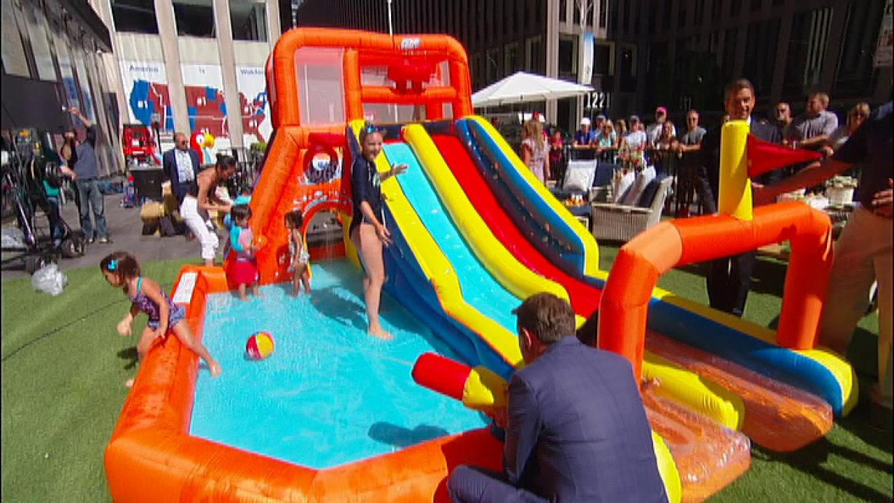 'Fox & Friends' hosts a pool party on FOX Square