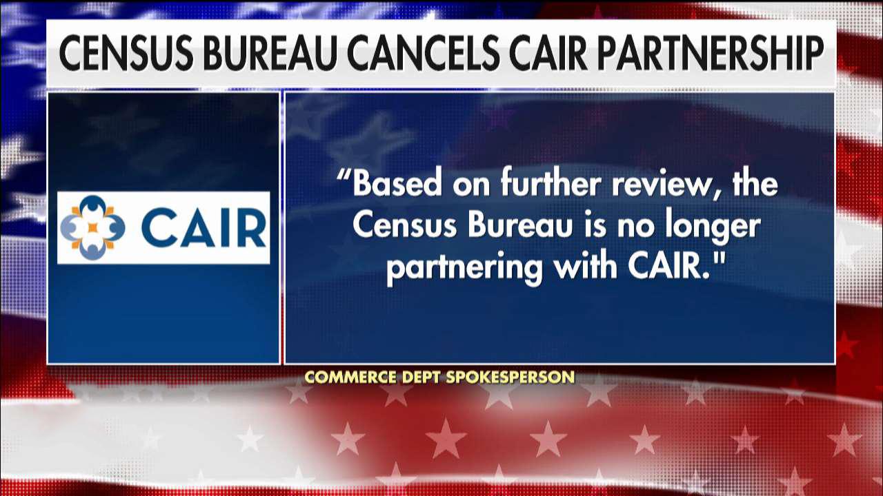 US Census Bureau cancels partnership with Council on American-Islamic Relations	