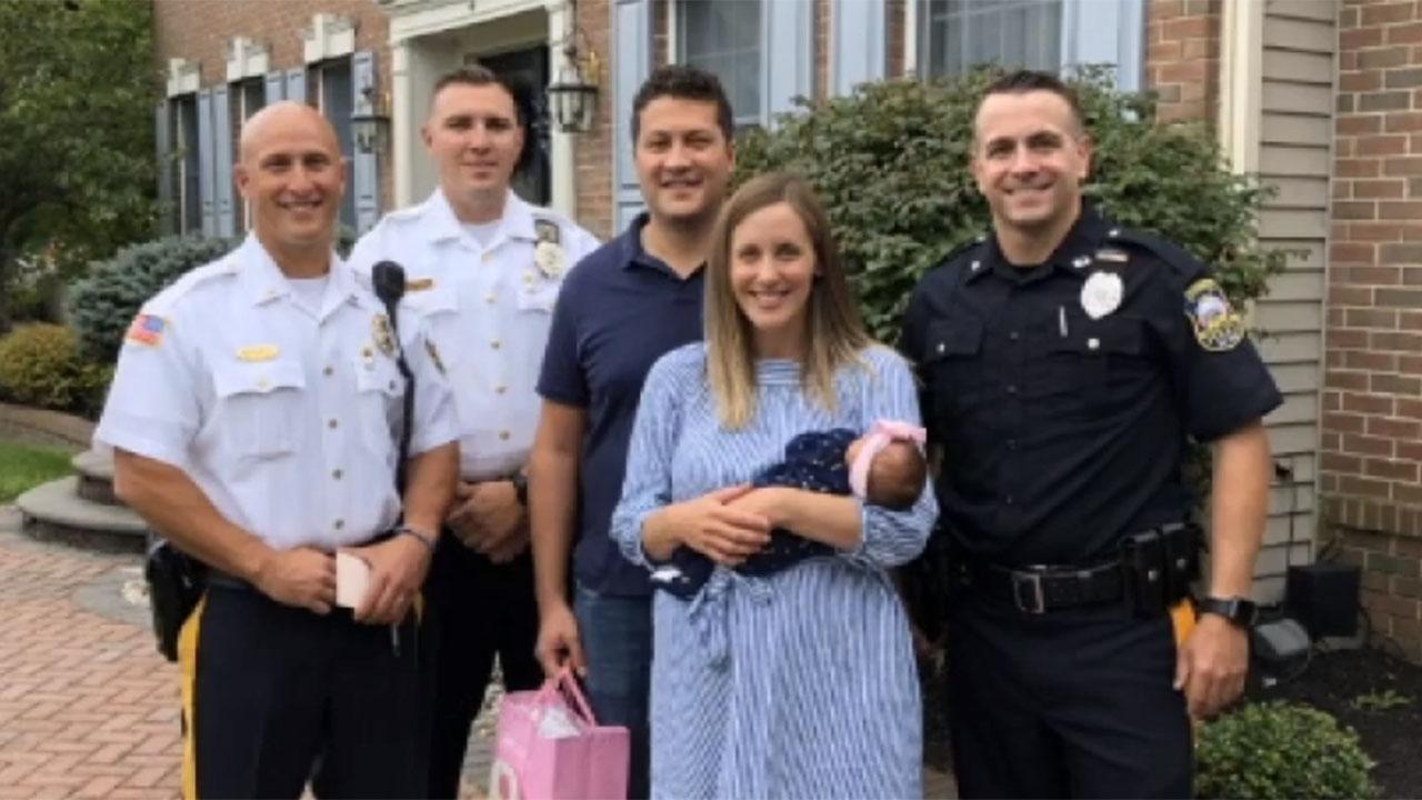 Rookie cop helps deliver newborn baby in parking lot in New Jersey