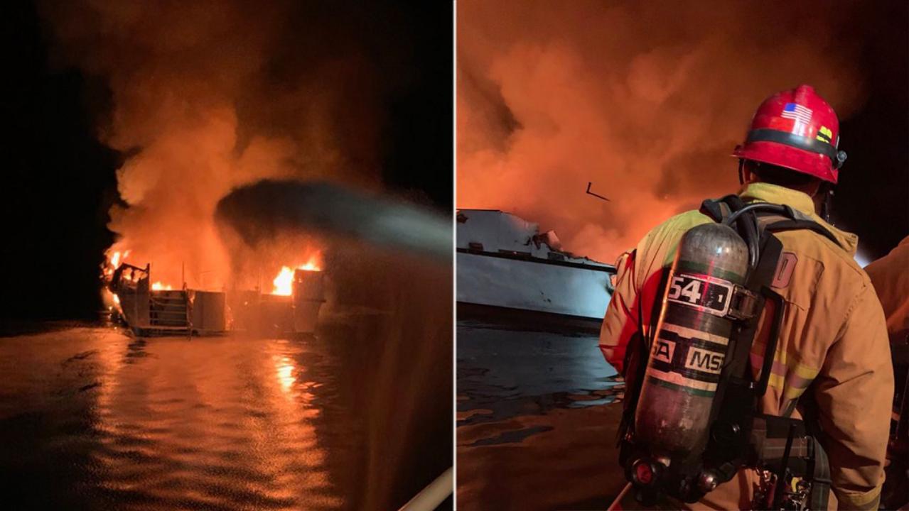 34 people feared dead after boat catches fire off California's Santa Cruz Island