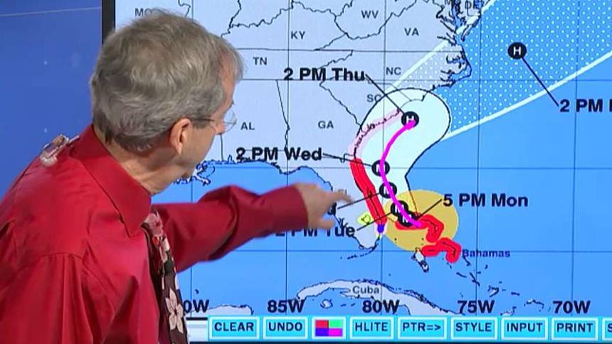 Hurricane Dorian remains stalled over Bahamas, expected to scrape along Florida coast