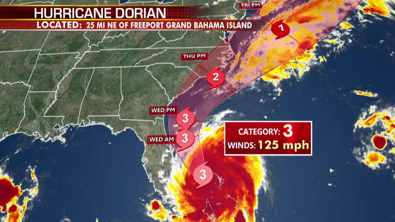 25 million Americans are feared to be in Hurricane Dorian’s projected path