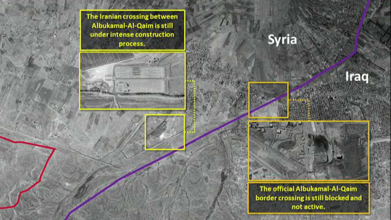 Satellite images show Iranian base construction on border between Syria and Iraq