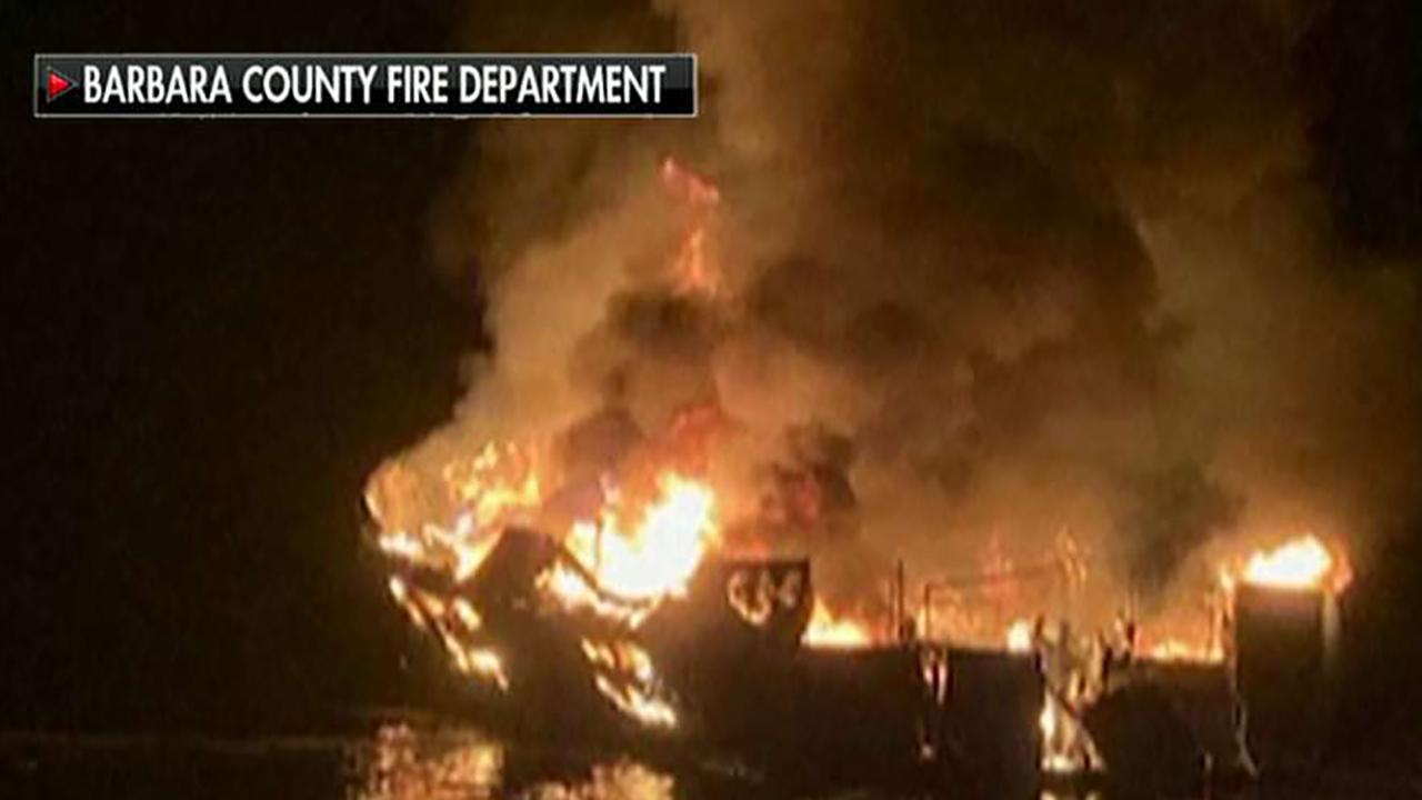 Families demand answers after diving boat goes up in flames