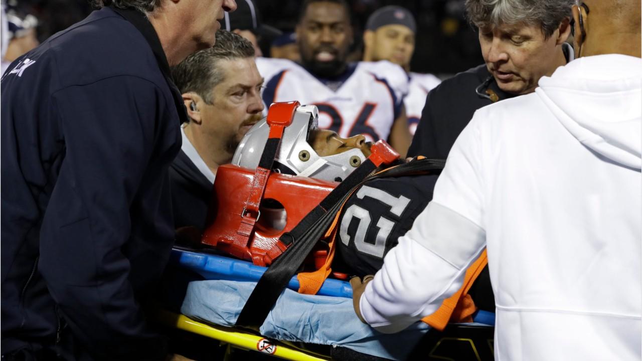 Oakland Raiders' Gareon Conley suffers scary neck injury, taken off field on stretcher