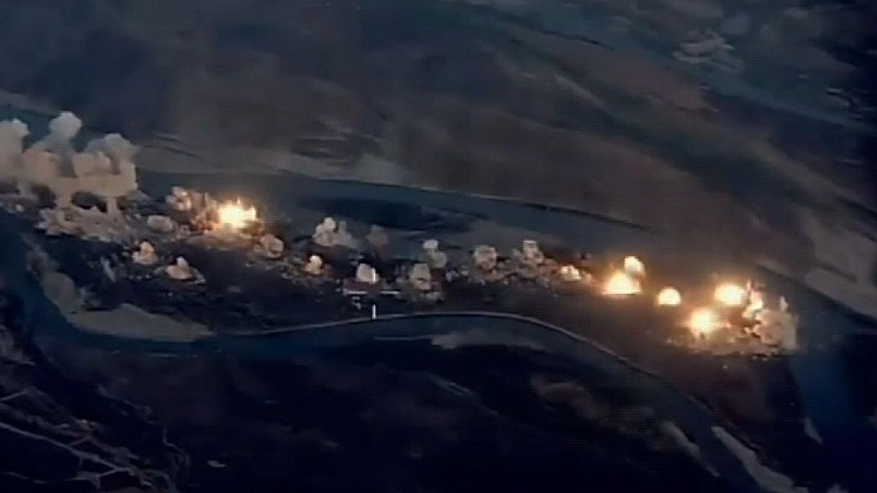 Video shows US jets conducting airstrike on island held by ISIS in Iraq