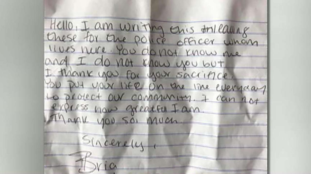 Odessa Police Officer Finds Note And Flowers On His Patrol Car Thanking ...