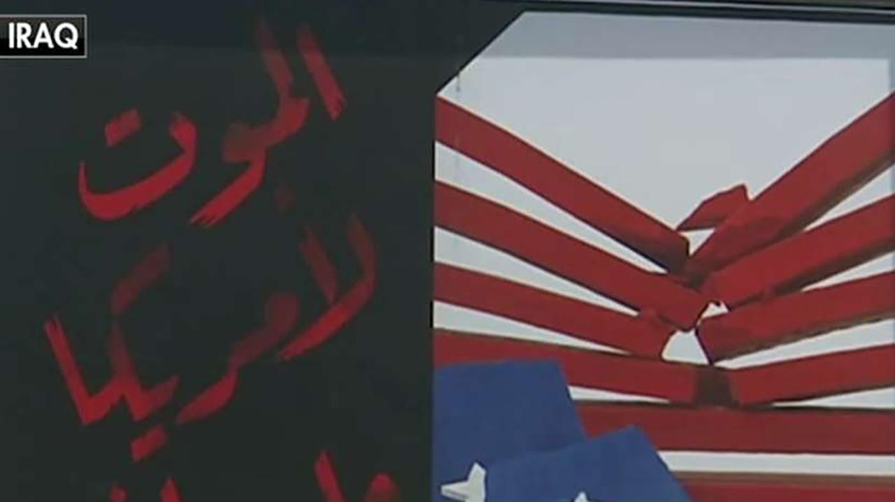 'Death to America' billboards on display in Baghdad