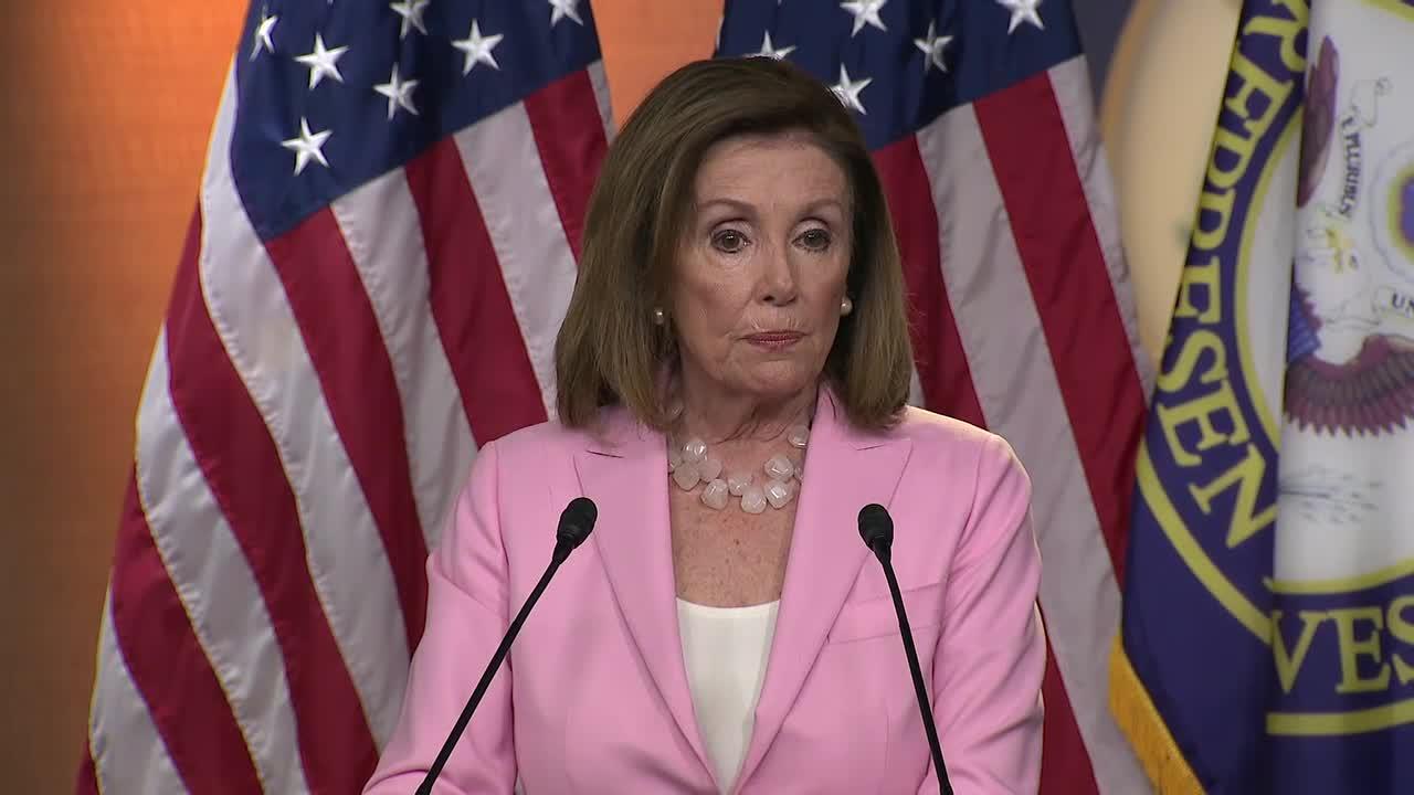 Nancy Pelosi shuts down questions on House Democrats' impeachment inquiry