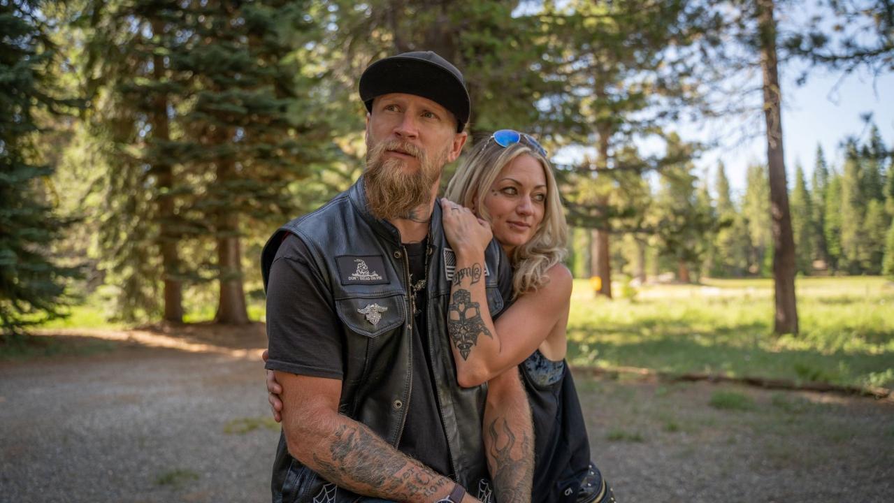 Couple weds in a biker-theme wedding just weeks after surviving motorcycle crash