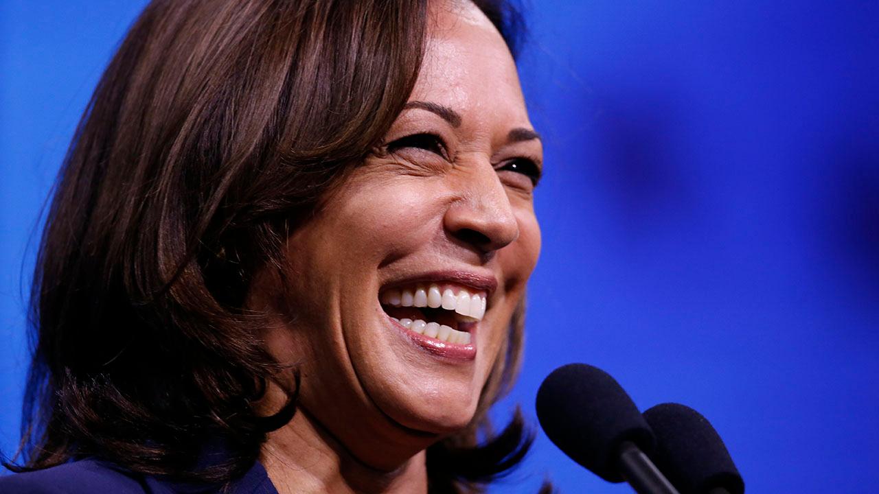 Kamala Harris laughs when Biden tells her she can't ban guns with an executive order