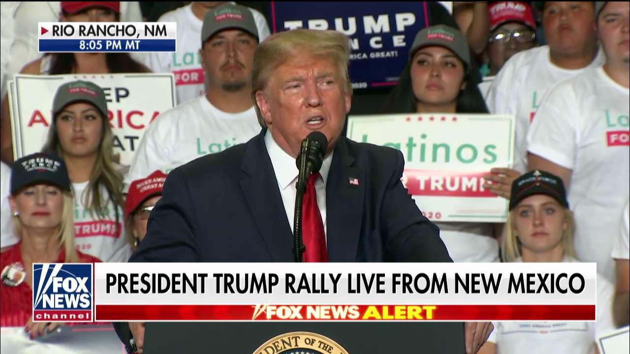 Trump riffs on DC, NY snakes at rally