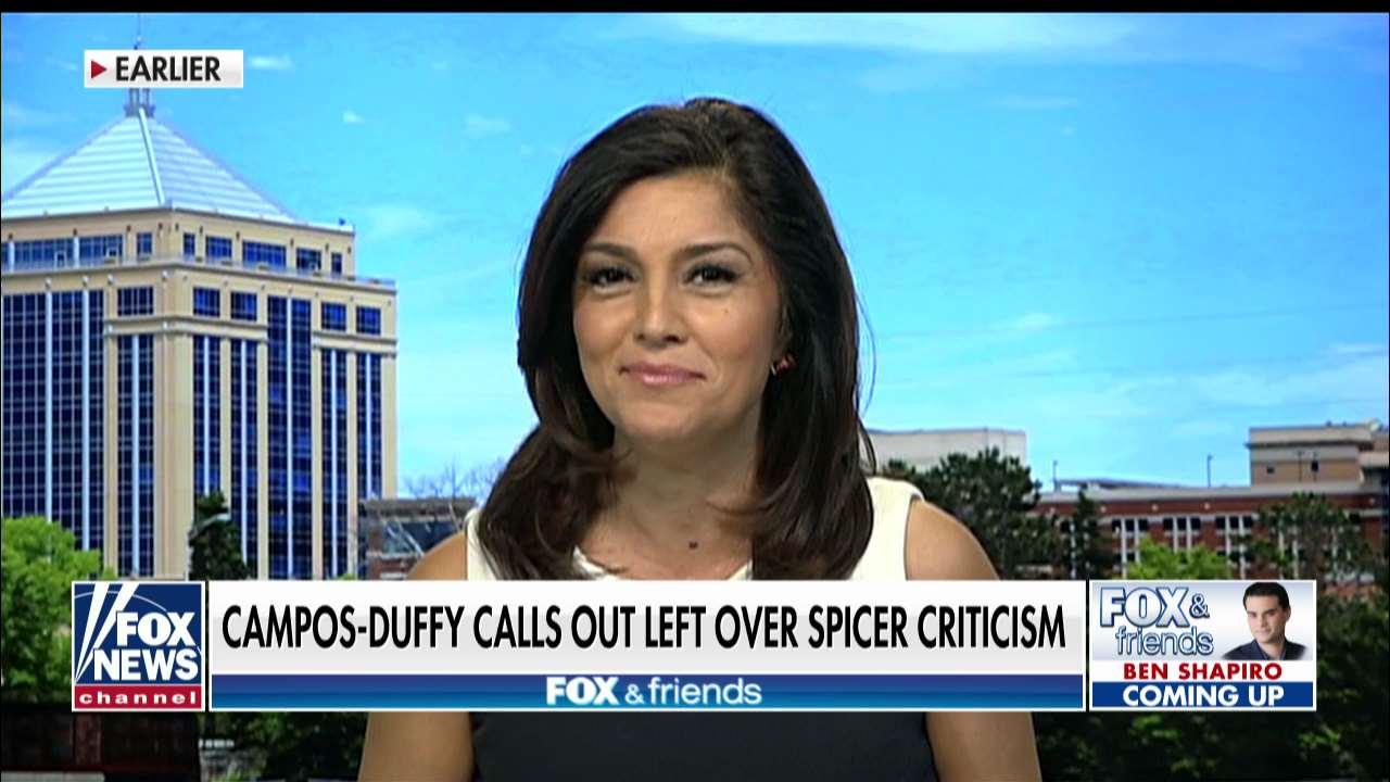 Rachel Campos-Duffy calls out critics of Spicer's DWTS appearance.