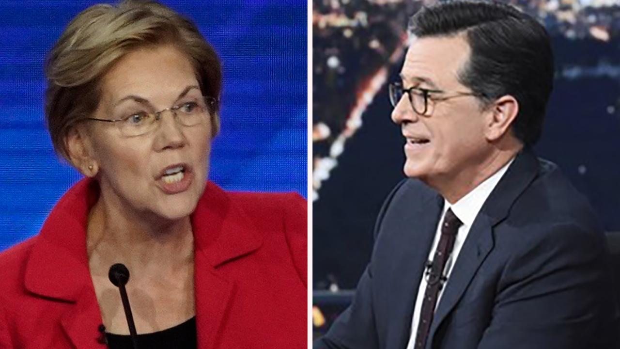 Colbert presses Sen. Warren on middle-class tax hike to fund 'Medicare-for-all'