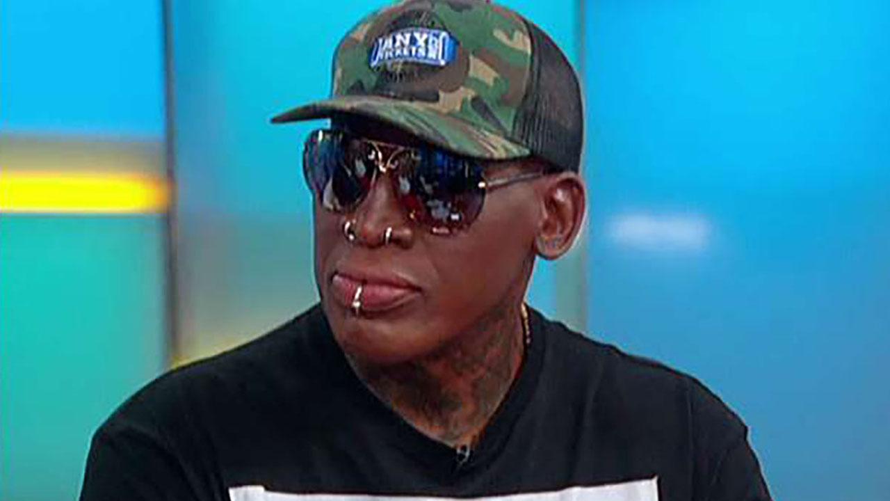 Dennis Rodman explains how he's trying to 'changing the world' on 'Fox & Friends'