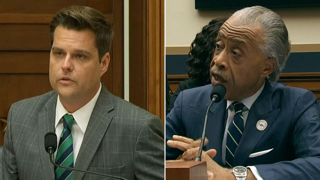 GOP Rep. Gaetz, Al Sharpton clash over anti-Semitism accusation at hearing