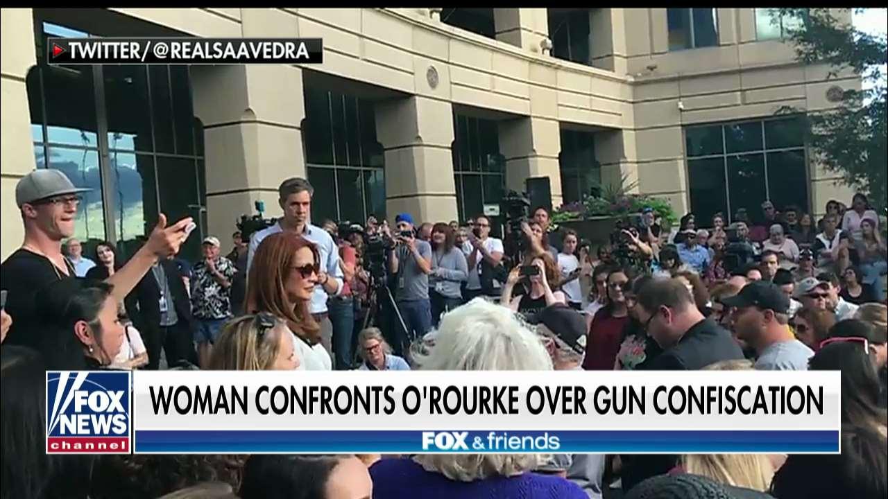Woman confronts Beto on gun confiscation at town hall: 'I'm here to say, hell no you're not'