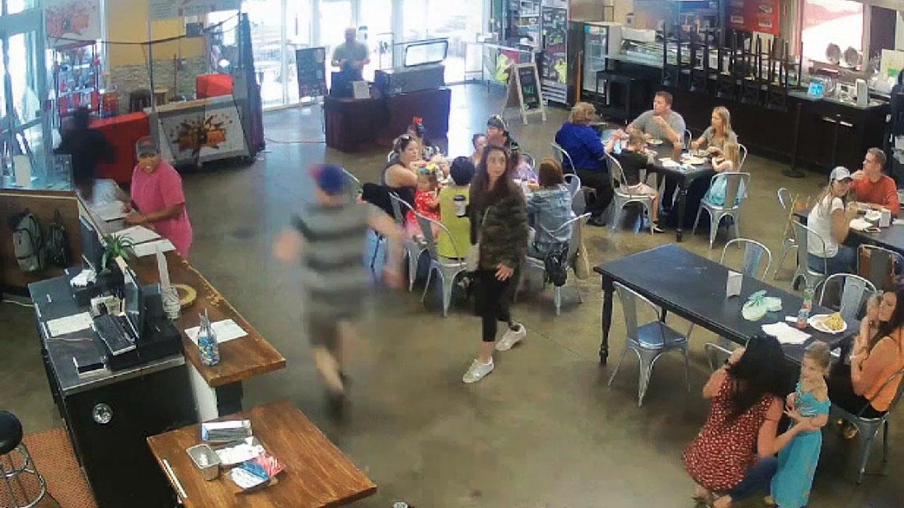 Brave barista tackles would-be thief