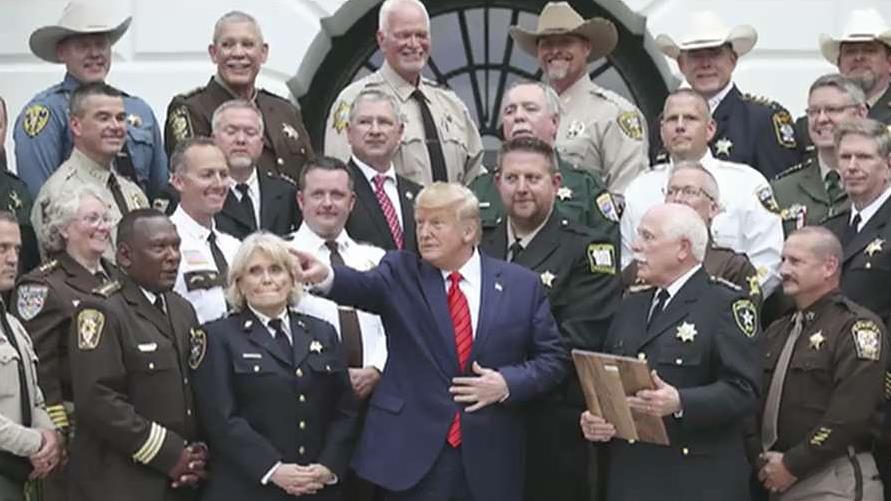 Bristol County Massachusetts Sheriff Hodgson honors President Trump for work on border security
