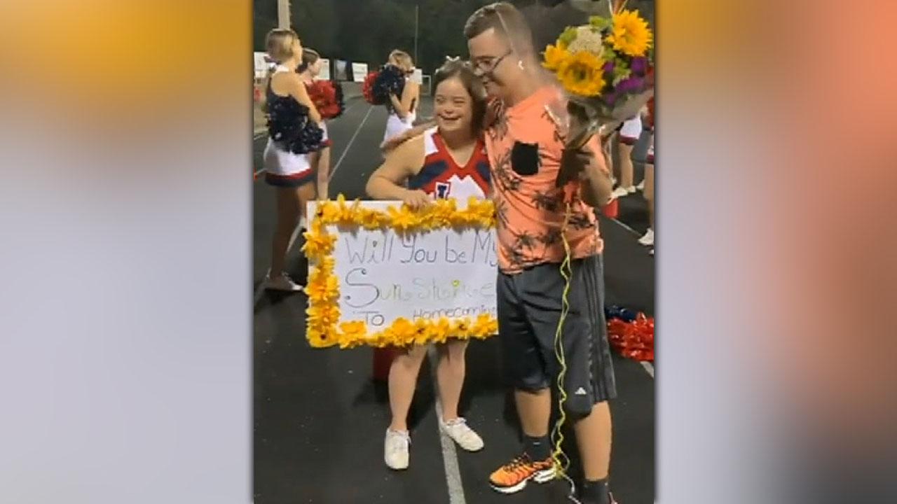 Heartwarming video shows boy with Down syndrome ask girlfriend to homecoming 