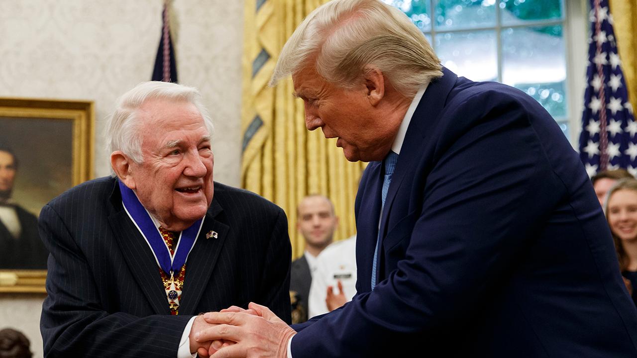 President Trump presents the Presidential Medal of Freedom to Former Attorney General Ed Meese