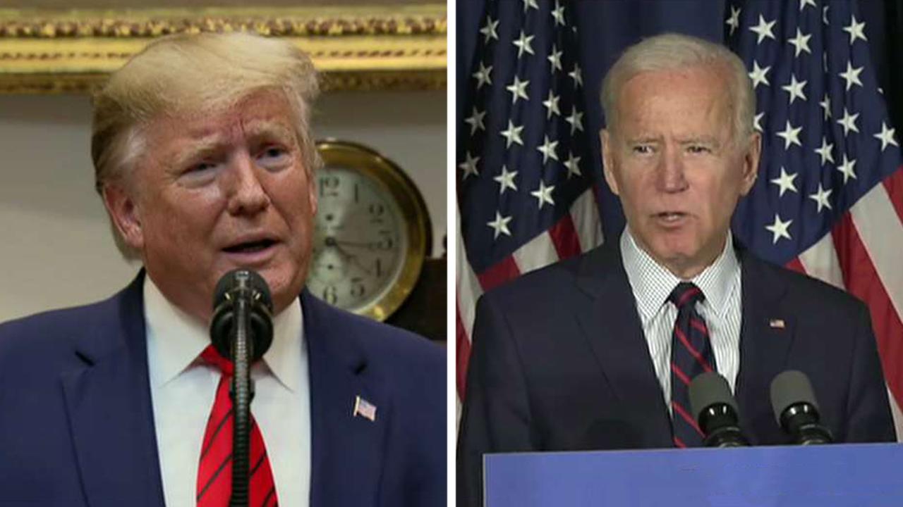 President Trump and Joe Biden battle amid impeachment push