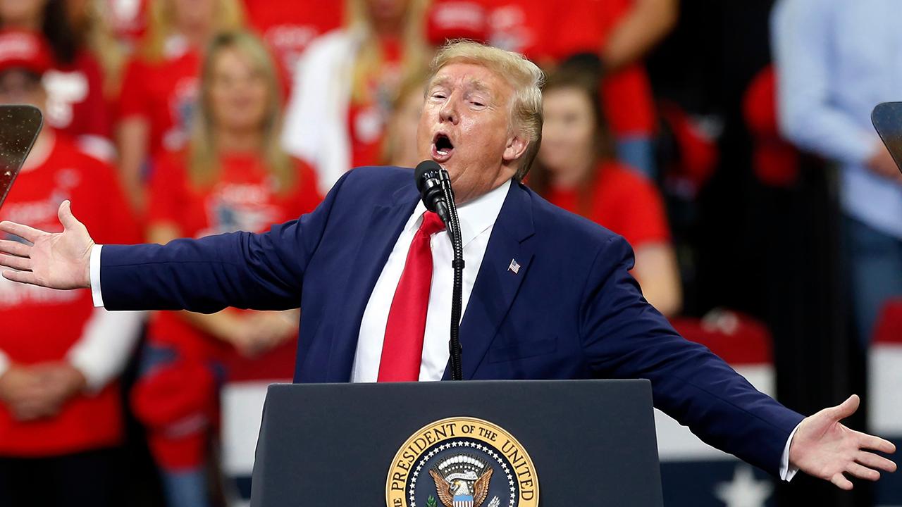 President Trump unloads on Democrats at fiery campaign rally