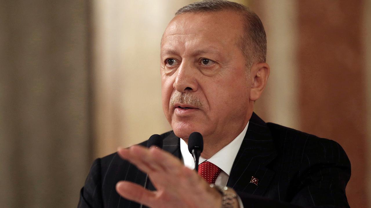 Turkish President Erdogan defends Syria incursion as thousands flee