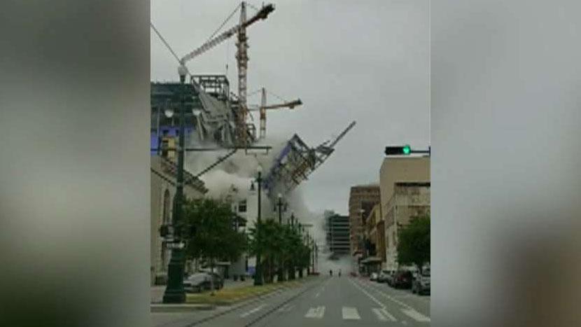 Three people are unaccounted for and one person is dead after a Hard Rock Hotel under construction in New Orleans partially collapsed.