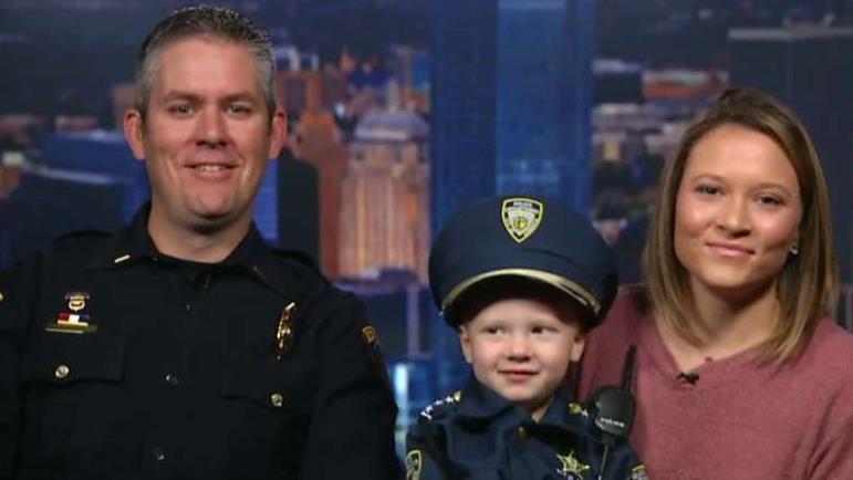 Little boy wows Oklahoma police with his uniform