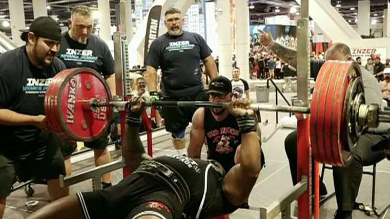 Airman sets world record with 551-pound bench press