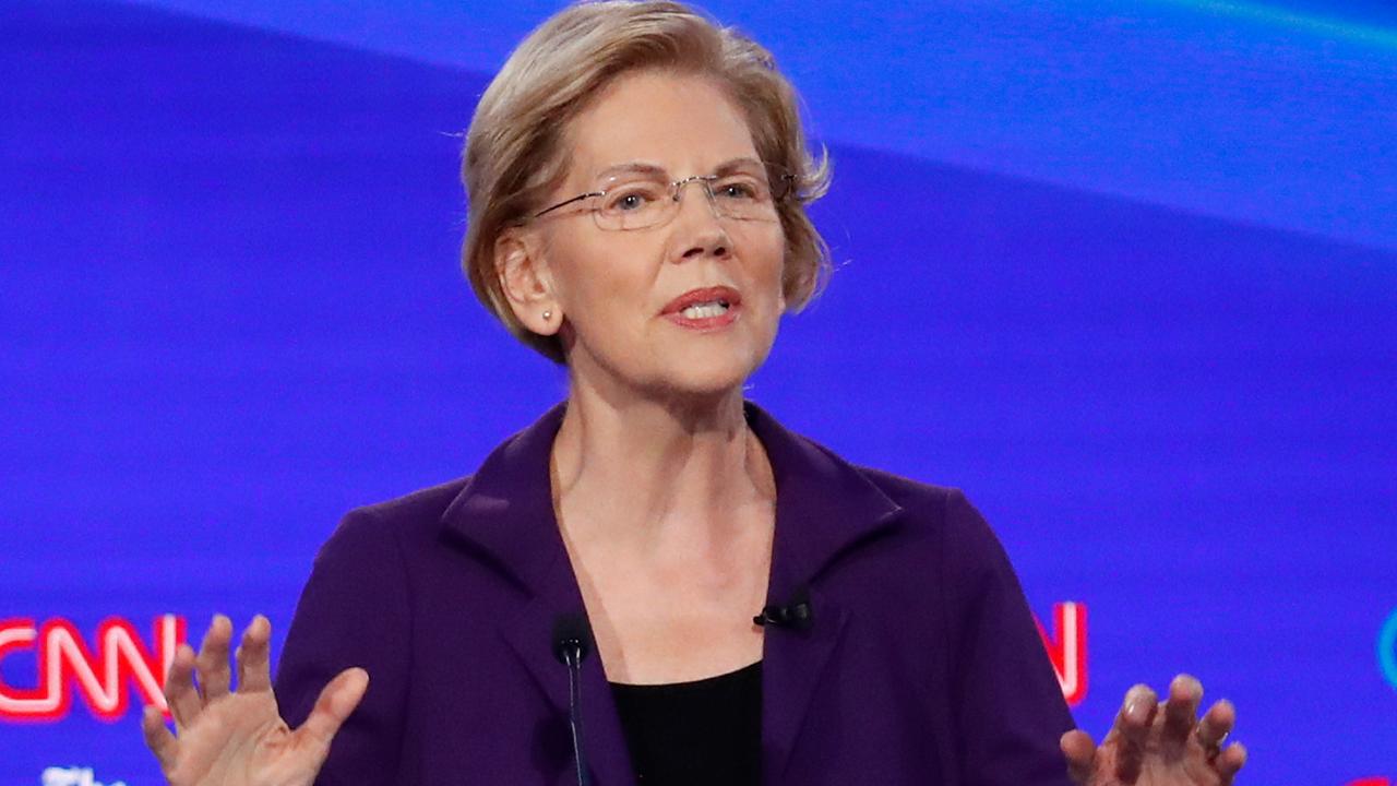 Warren gets frontrunner treatment from opponents at Ohio Democrat primary debate