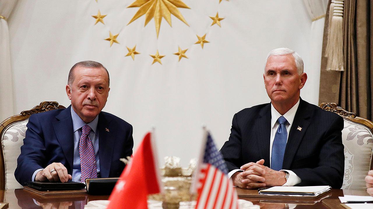 Vice President Pence meets with Turkish President Erdogan in Ankara