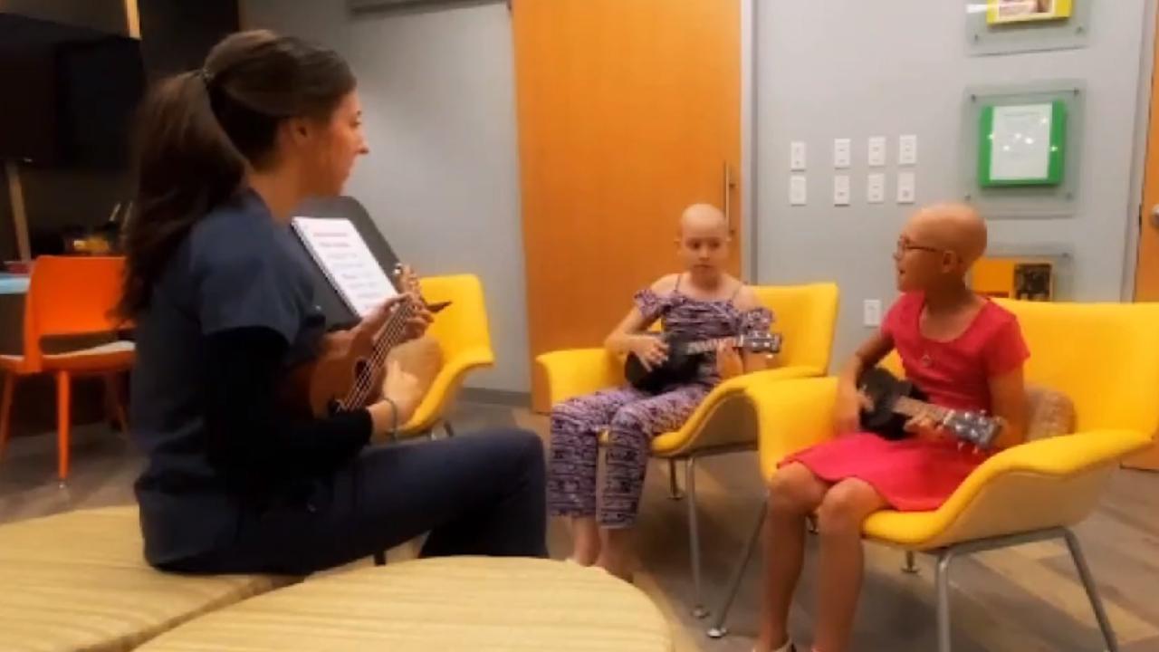 Pediatric cancer patients write song together