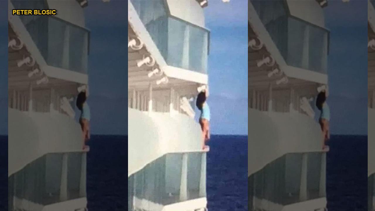 Royal Caribbean cruise passenger banned for life after scaling balcony to take selfie