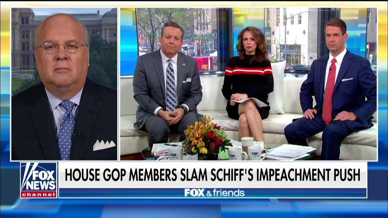 Karl Rove says Adam Schiff is not fit to lead the Democrats' impeachment push