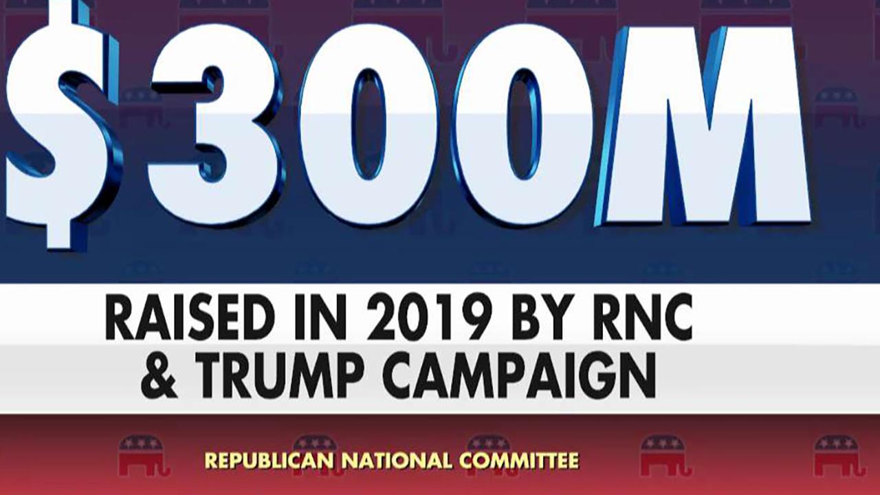 President Trump, RNC have raised over $300 million for his re-election