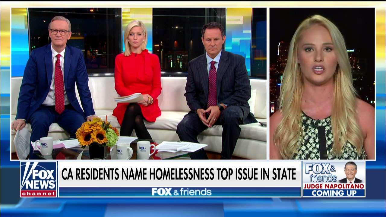 Tomi Lahren reacts after CA residents name homelessness a top issue in the state