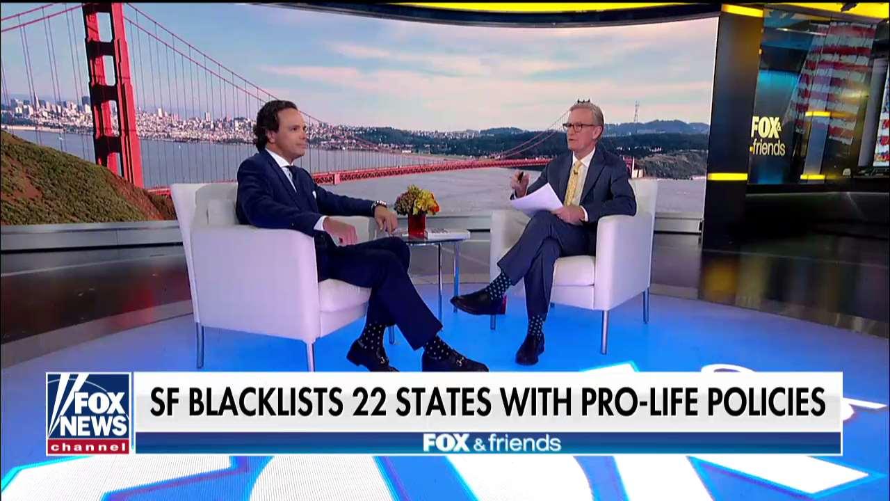 The former CA Republican Party Chairman blasts the state's abortion blacklist