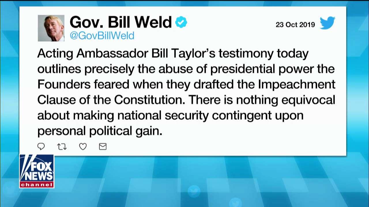 William Weld talks 2020 Republican bid against Trump amid attacks on Never-Trumpers