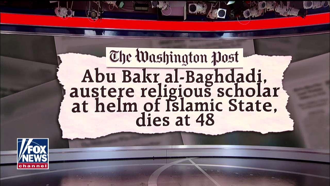 Mike Pompeo blasts the Washington Post for 'appalling and sick' al-Baghdadi headline